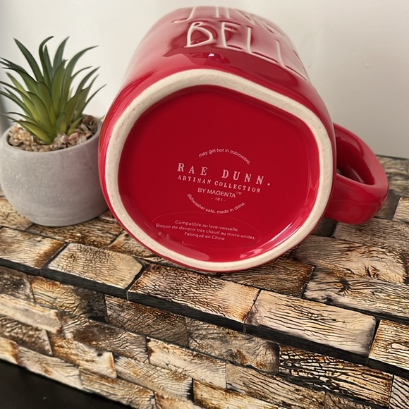 NWT RAE DUNN Ceramic JINGLE BELLS Large Mug Holiday Festive - Picture 7 of 8